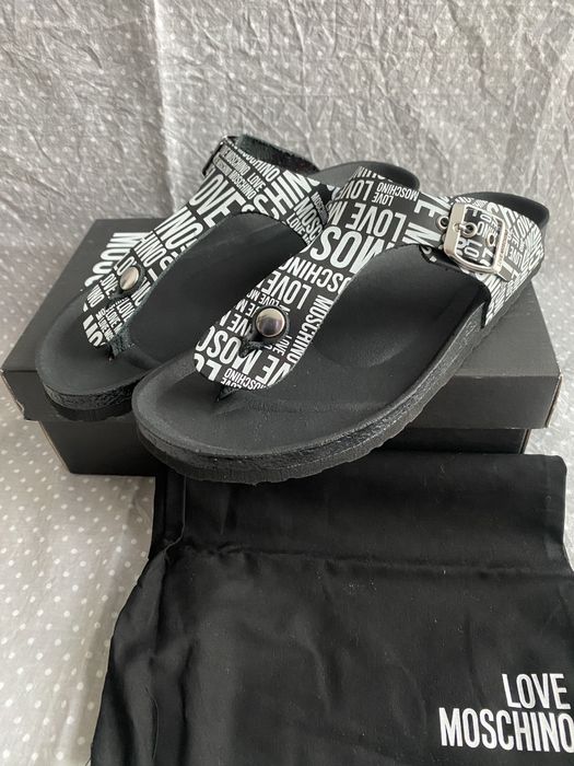 Love Moschino klapki japonki damskie nowe z pudelkiem