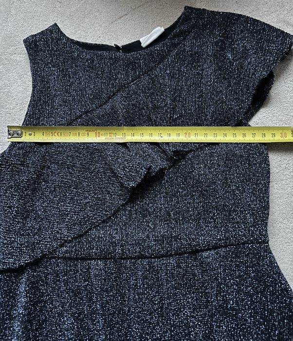 Ciemny granat połyskująca sukienka Zara Kids