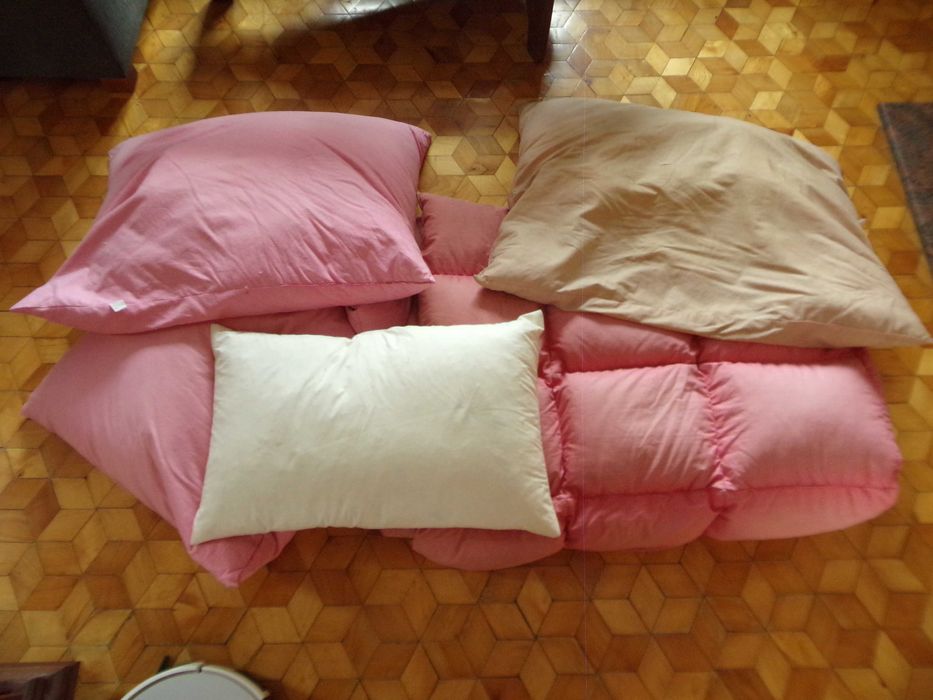 Pierze poduszka poduszki kołdra z pierza 6 poduszek XXL zima