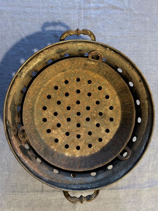 Rechaud antigo em liga de cobre