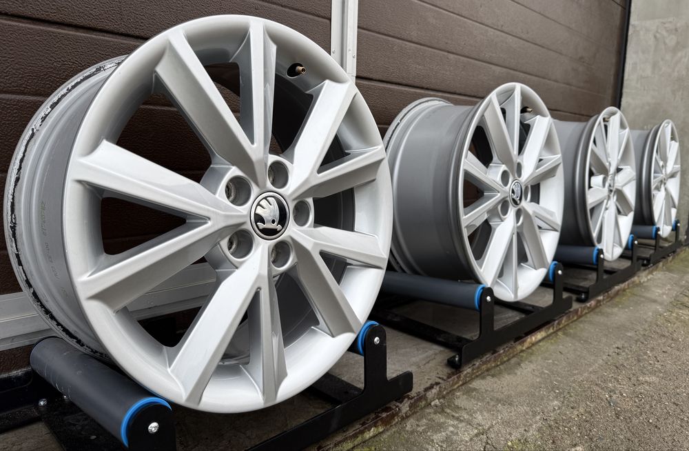 4x felgi aluminiowe 5x100 r16 et46 7J Alufelgi Oryginał Skoda 16”