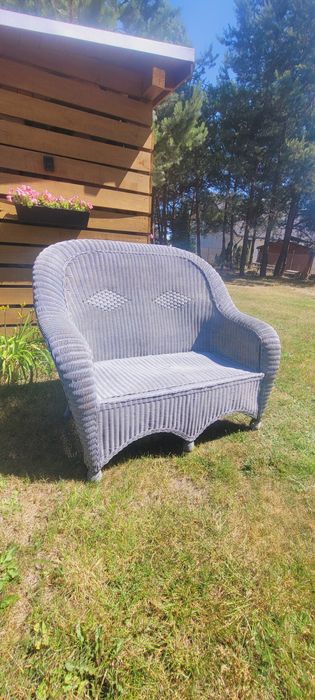 Sofa rattan naturalny, wyjątkowa!!