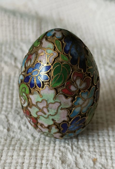 Ovo  Cloisonné Dourado Novo