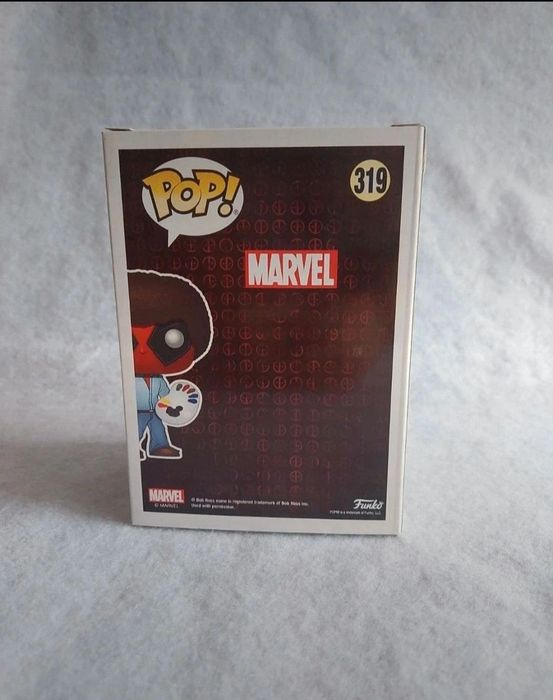 Funko pop Deadpool as Bob Ross