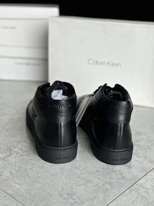 Чоловічі шкіряні черевики  Calvin Klein, розм 45 нові Мужские кожаные ботинки