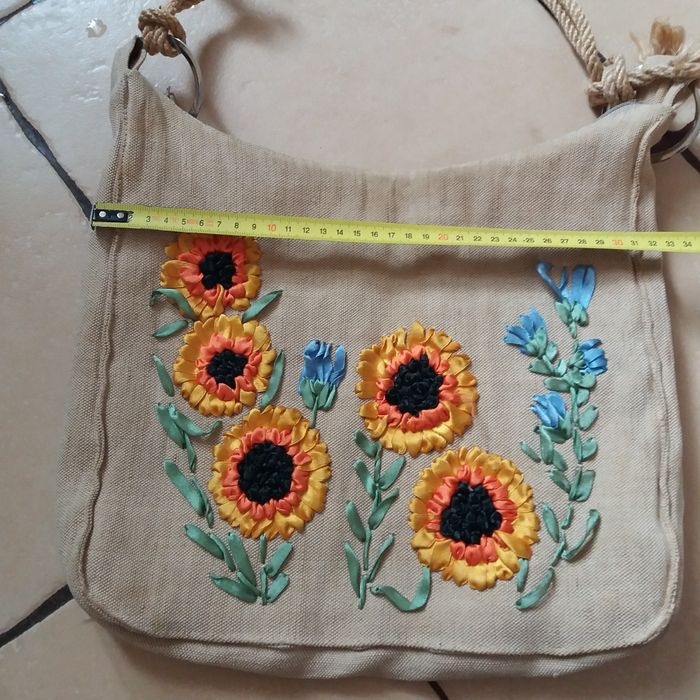 Вишивка, Сумка льянная ручная робота