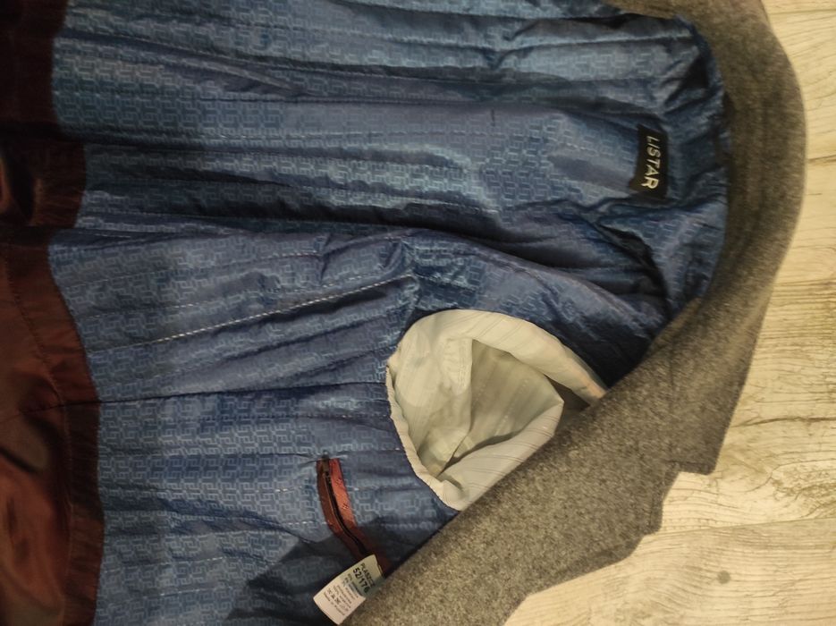 Szary/siwy męski płaszcz