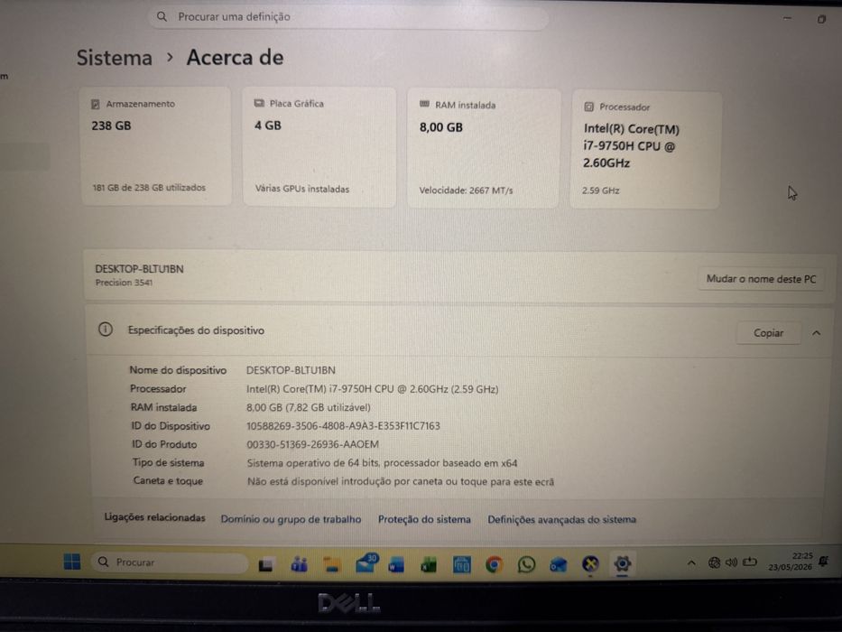 Dell Precision 3541502037399848898564