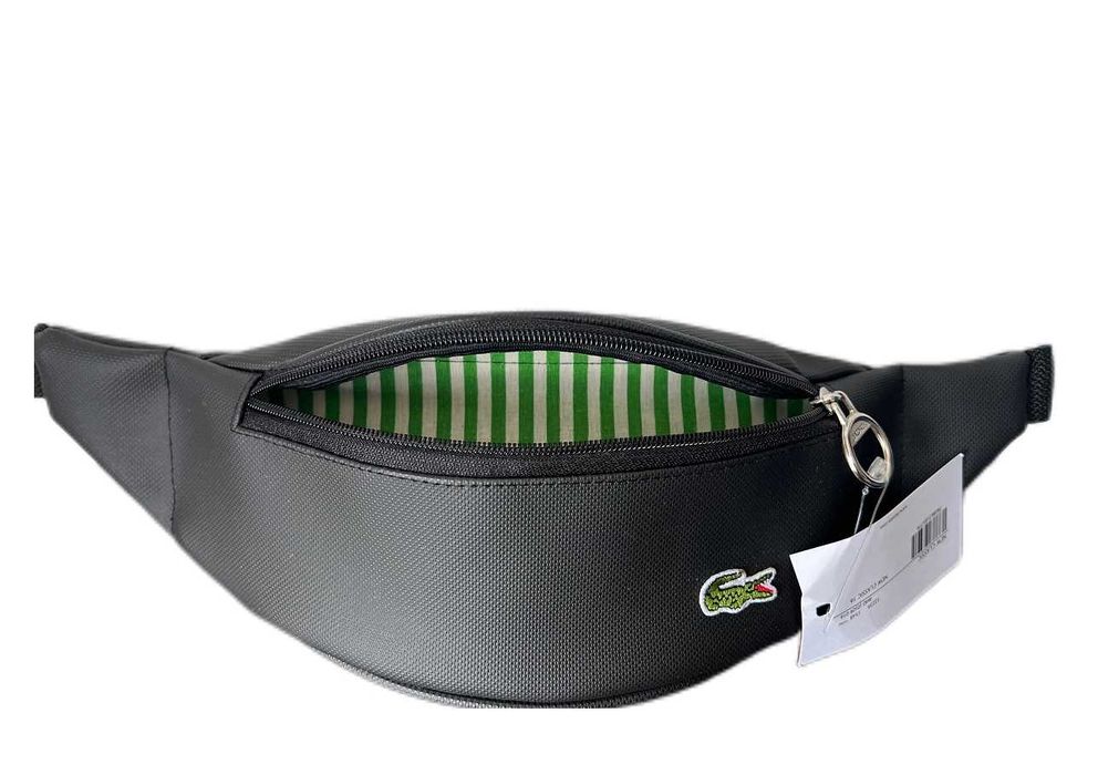 LACOSTE Biodrówka Saszetka Nerka Torebka Biodorowa Czarna Oryginał