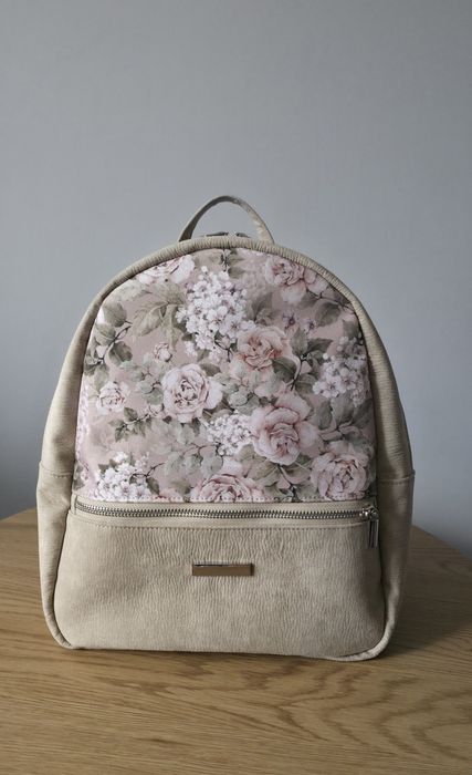 Plecak beżowy handmade