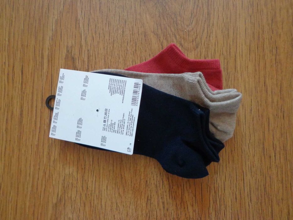 Короткі шкарпетки 3 пари uniqlo
