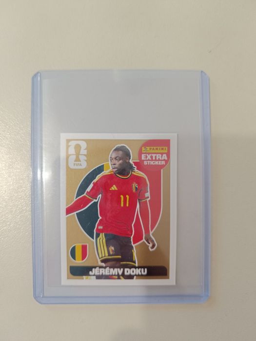 Jeremy Doku Gold Panini mundial 2026
