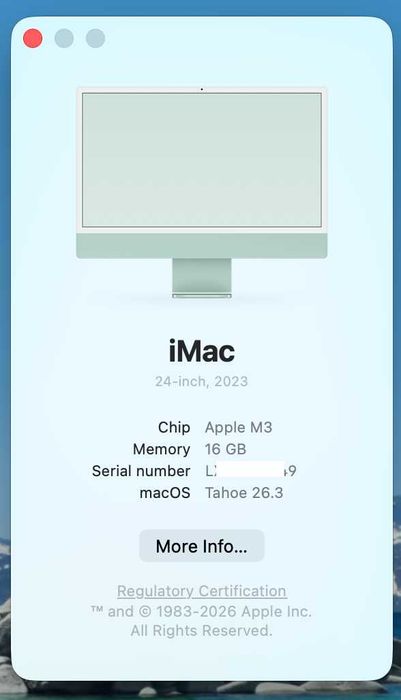 iMac 24-inch, 16 GB, Apple M3