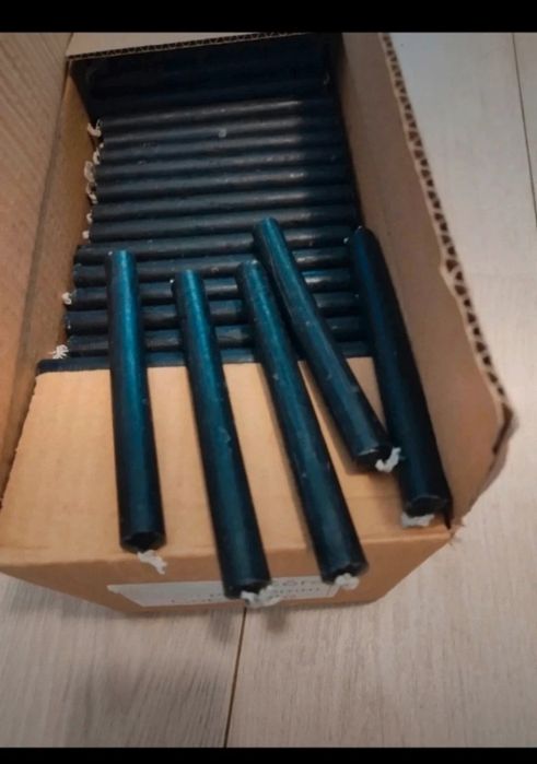 200 velas pretas de ritual , vela palito