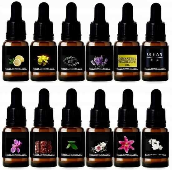 Zestaw 12x Olejków Eterycznych Zapachowych Do Sauny Kąpieli  Natura