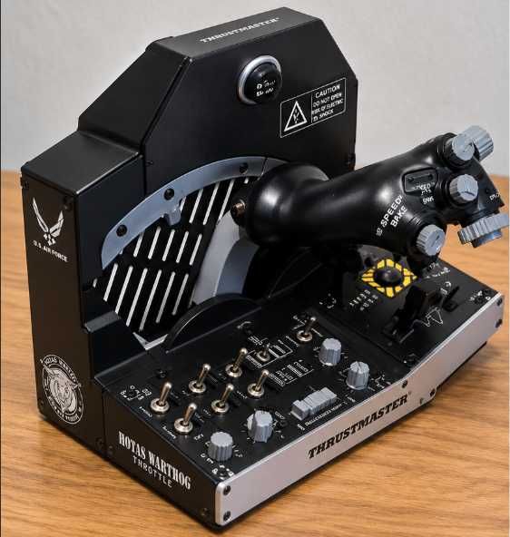Setup Completo Thrustmaster Warthog + Viper TQS + Pedais – Como Novo