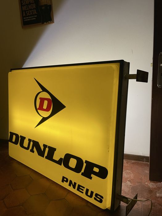 Reclame luminoso dunlop vintage