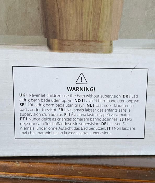 Banheira de plástico usada 1 vez