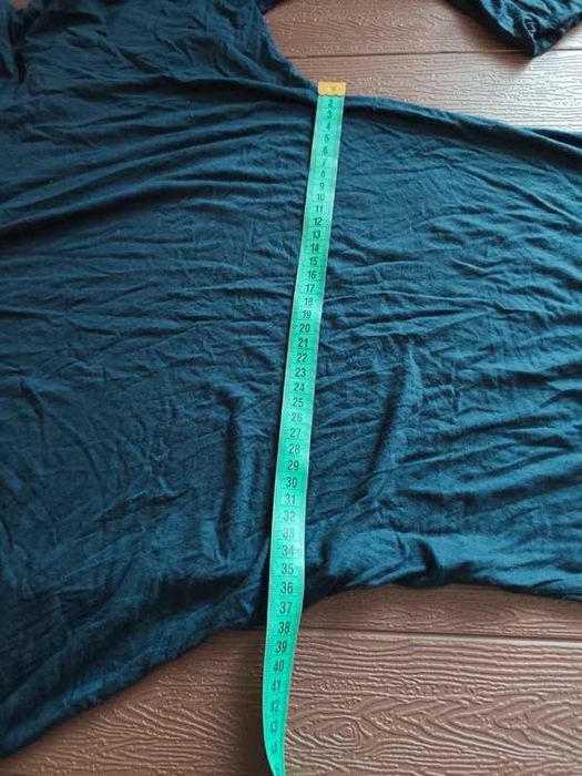 Asymetryczna granatowa długa sukienka rozmiar S