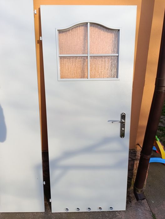 Drzwi wewnętrzne szare 80 - 3 sztuki + 70 łazienkowe 1 sztuka