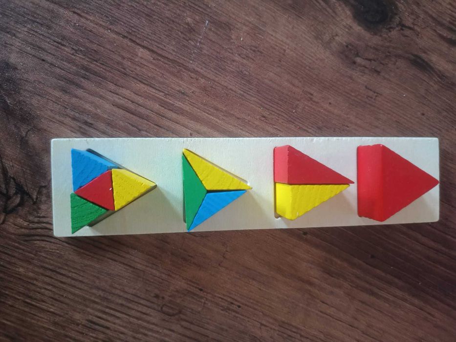 Układanka drewniana figury geometryczne montesorri