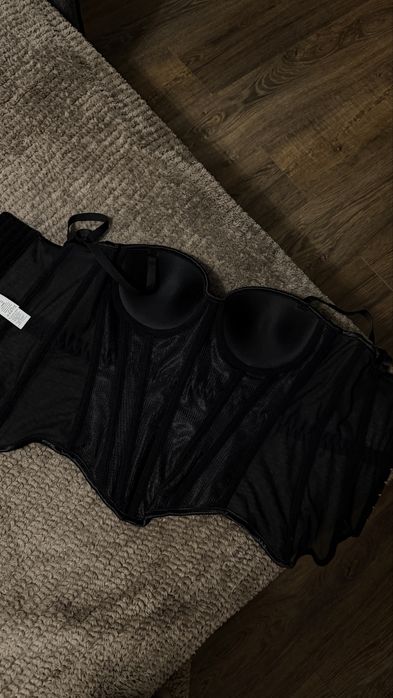 Корсет, корсетний топ, чорний корсет