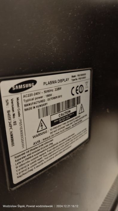Plazma Samsung PS51E8000