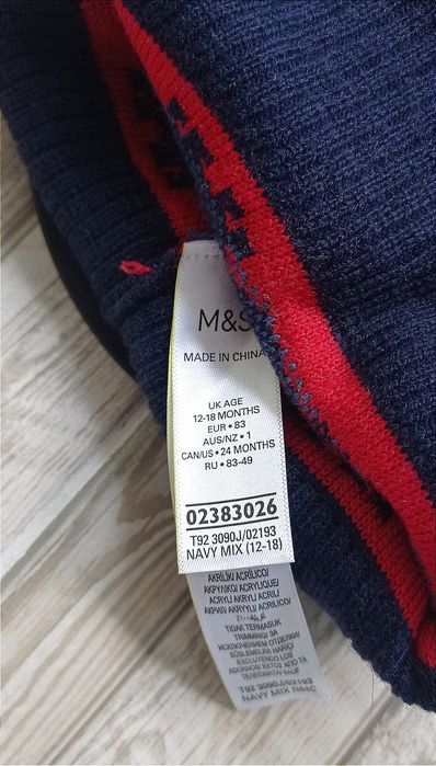 Комплект шапка и варежки