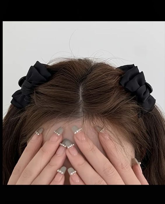 Заколки для волосся бантики крабік 2 шт