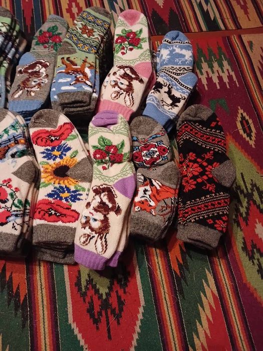 Шерстяні носки  машинної в'язки