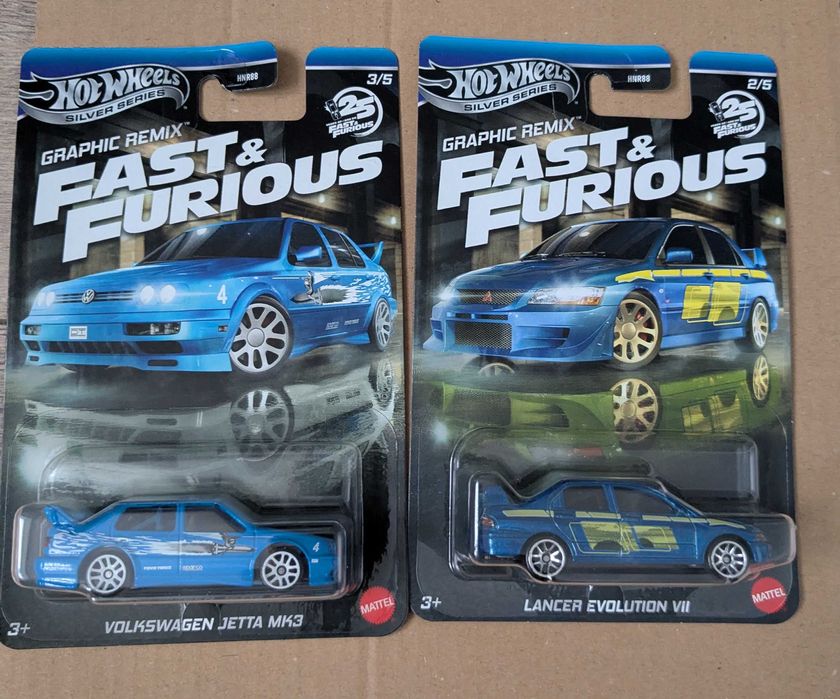 Lancer Evolution VII Hot Wheels Silver series Grafik remix 25 FG