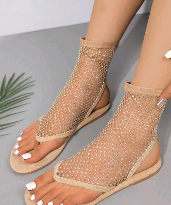 Buty letnie złote