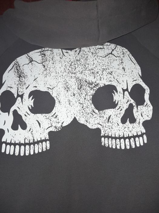 Худі на замку ,принт черепи