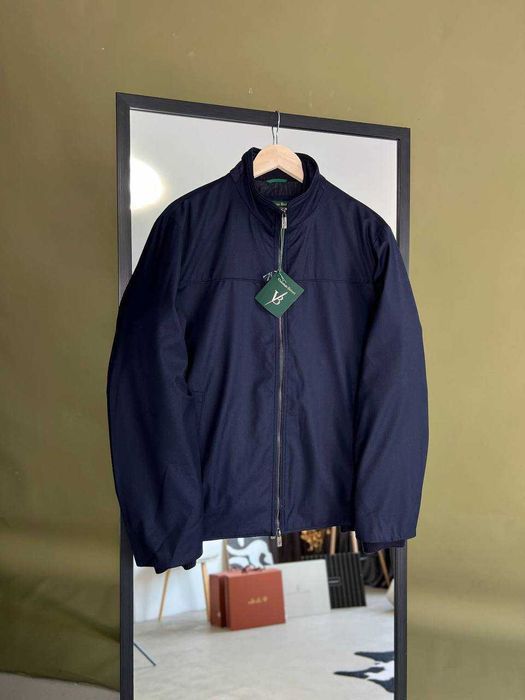 Мужская демисезонная куртка Vincenzo Balenti синяя ветровка v107