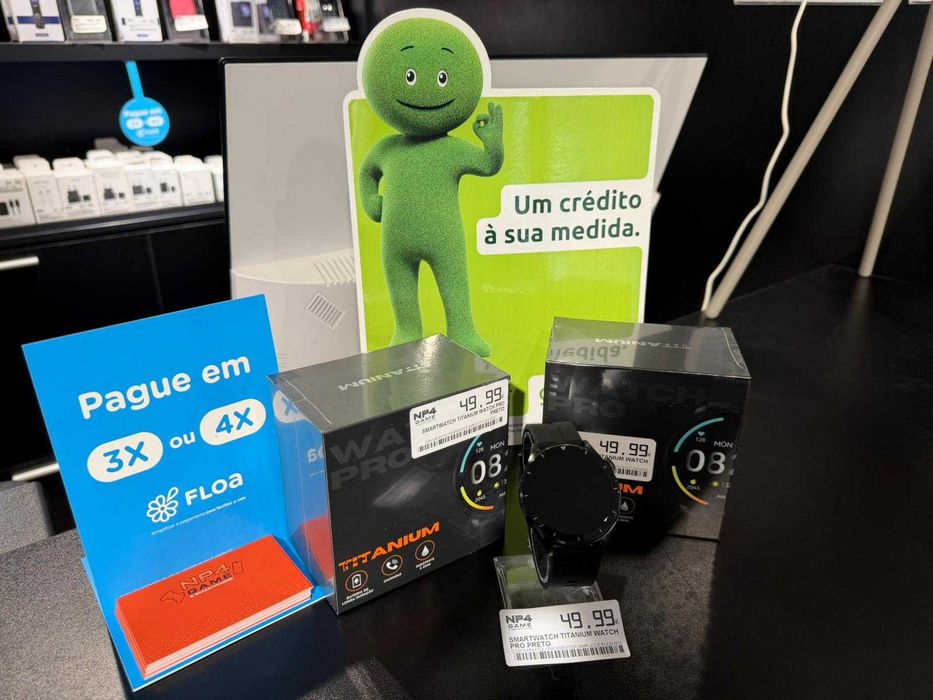 SMARTWATCH TITANIUM PRO PRETO APENAS 49,99€!! E Temos braceletes tambem! +Info Mensagm Privada!