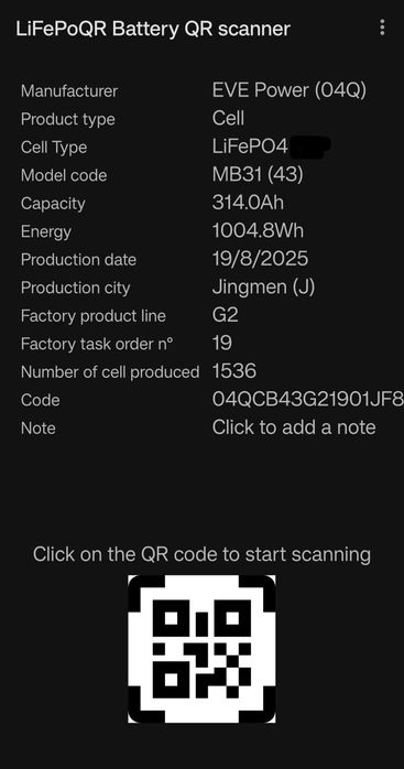 Збірка LiFePo 48В./314Aг./16кВт.*г.