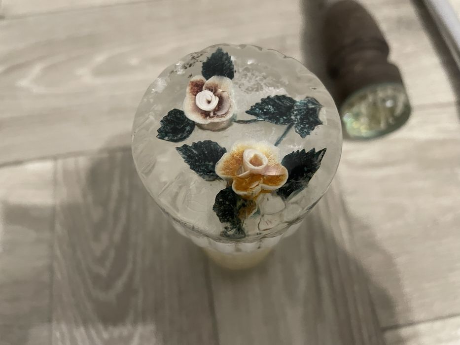 Ручка кпп - шар розочка паук рычаг хром - ссср