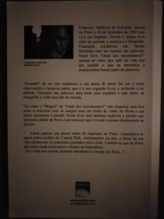 Onde nos encontramos? Francisco Milheiro de Azevedo