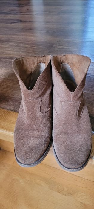 Zamszowe botki  Badura