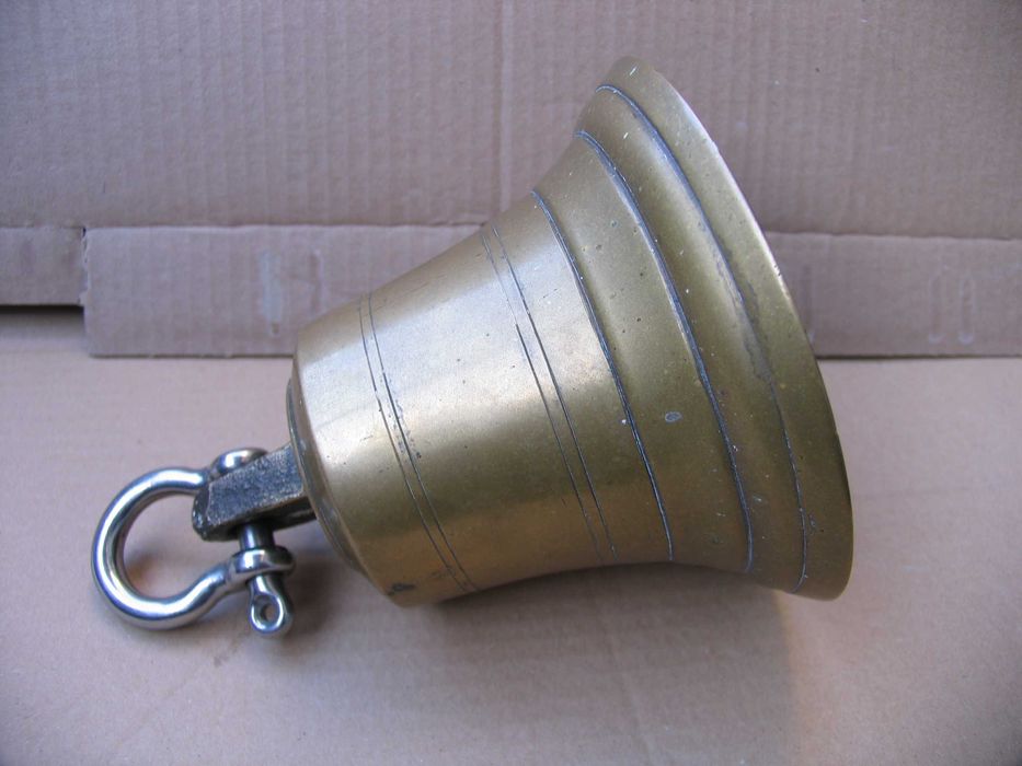 Dzwon dzwonek stary mosiądz okrętowy jachtowy ( waga 2 kg )