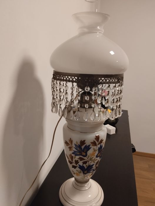 Candeeiro vidro opalino