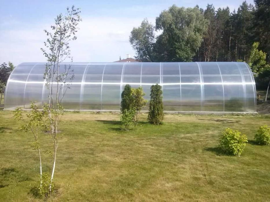 Duży tunel gospodarczy ALMIR 5*8 z poliwęglanem 6 mm - solidny