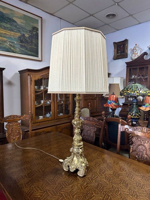 Настільна лампа світильник торшер латунь настольный б у  7588