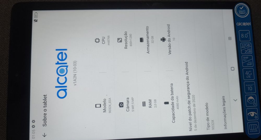 Phone tablet Alcatel