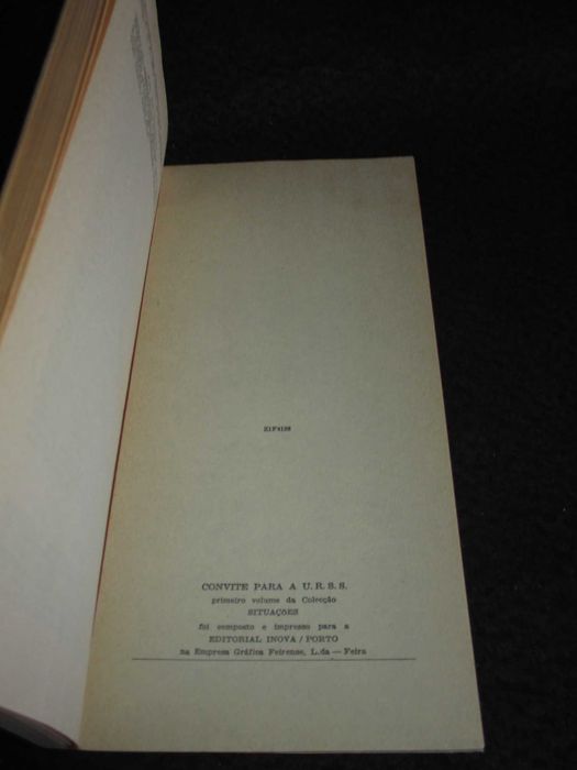 Livro Convite para a URSS Óscar Lopes