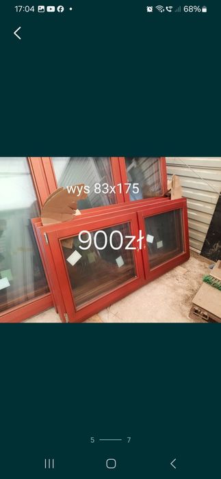 Sprzedam nowe okna drewniane