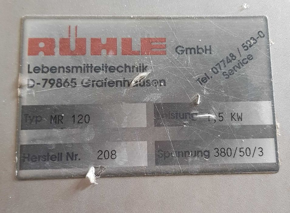 Ruhle MR 120 (машина для порізки)