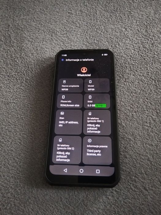 Okuitel WP39 6+18 gb ram 256 gb Rom