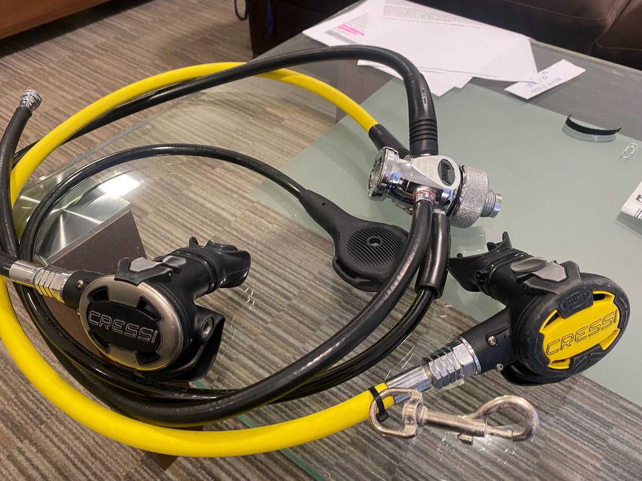 Automat oddechowy Cressi Ellipse z octopusem norma EN250 na zimne wody