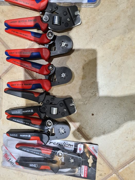 Zestaw zaciskarek wurth knipex